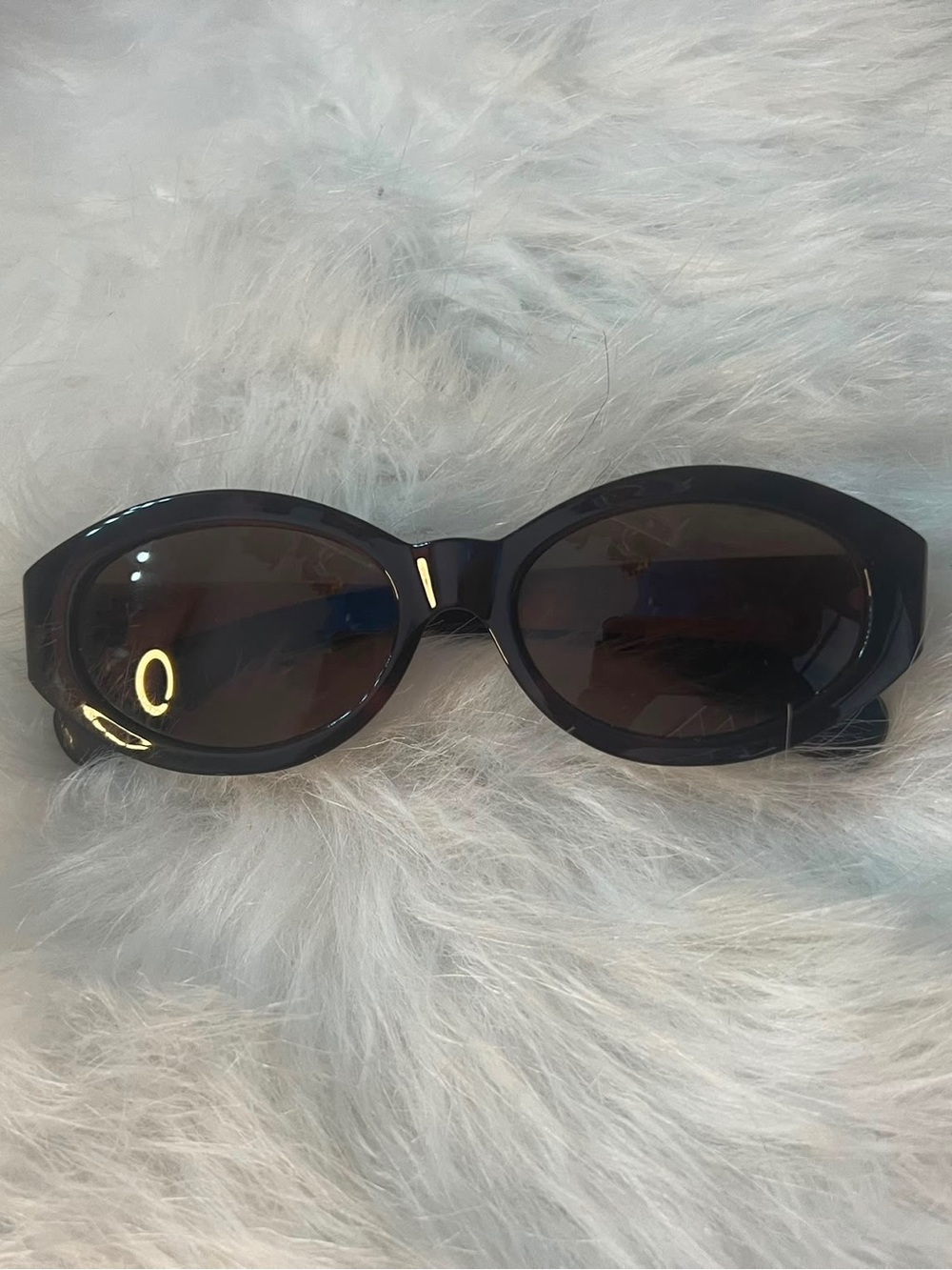 Versace Classic Brown Gold Oval Sunglasses